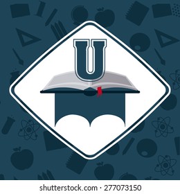 university emblem  design, vector illustration eps10 graphic 