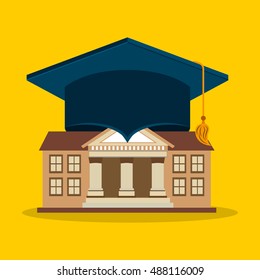 university emblem education icon vector illustration design