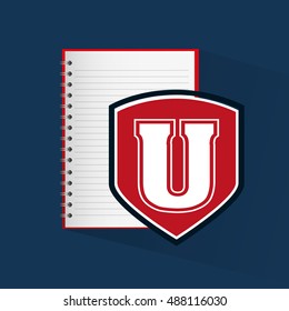 university emblem education icon vector illustration design