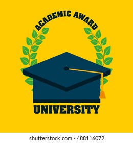 university emblem education icon vector illustration design