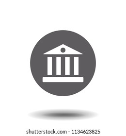 University, flat icon isolated on white background