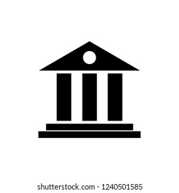 University, flat icon isolated on white background