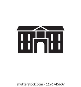 university glyph icon vector