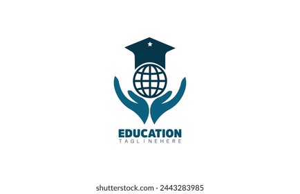 university, graduate, campus, education logo design