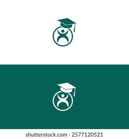 university, graduate, campus, education logo design creative people logos. education icon vector illustration.
