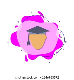 University graduate colored icon. Simple color vector of education icons for ui and ux, website or mobile application