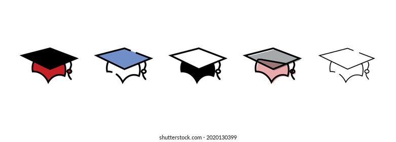 university graduation vector type icon 