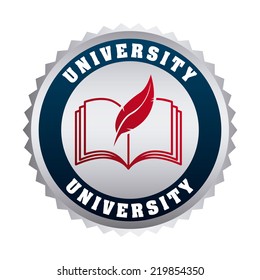 university graphic design , vector illustration
