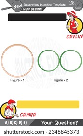 University and high school exam question form, Mathematics, physics, geometry, eps, for teachers, Next generation problems, two sister, speech bubble, template, experiment