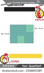 University and high school exam question form, Mathematics, physics, geometry, eps, for teachers, Next generation problems, two sister, speech bubble, template, experiment
