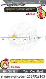 University and high school exam question form, Mathematics, physics, geometry, biology, eps, Next generation problems, two sister, speech bubble, template, experiment