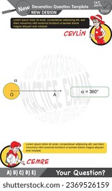 University and high school exam question form, Mathematics, physics, geometry, biology, eps, Next generation problems, two sister, speech bubble, template, experiment