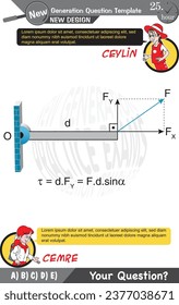 University and high school exam question form, Mathematics, physics, geometry, biology, eps, Next generation problems, two sister, speech bubble, template, experiment
