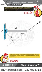 University and high school exam question form, Mathematics, physics, geometry, biology, eps, Next generation problems, two sister, speech bubble, template, experiment