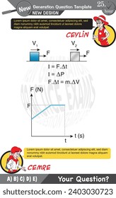 University and high school exam question form, Mathematics, physics, geometry, biology, eps, Next generation problems, two sister, speech bubble, template, experiment