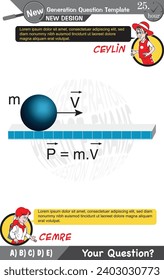 University and high school exam question form, Mathematics, physics, geometry, biology, eps, Next generation problems, two sister, speech bubble, template, experiment