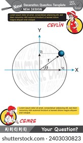 University and high school exam question form, Mathematics, physics, geometry, biology, eps, Next generation problems, two sister, speech bubble, template, experiment