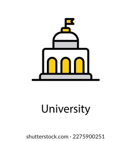 University icon design stock illustration