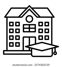 University Icon Element For Design