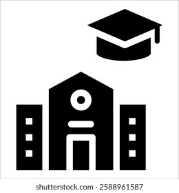 University Icon Element For Design