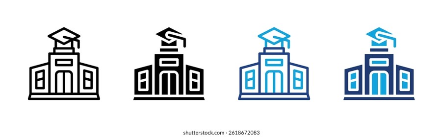 Elemento de icono de la universidad para el diseño