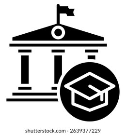 University Icon Element For Design