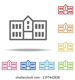 university icon. Elements of Buildings in multi colored icons. Simple icon for websites, web design, mobile app, info graphics