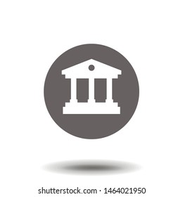 University icon. Flat design. Simple vector illustration for graphic and web design. EPS 10