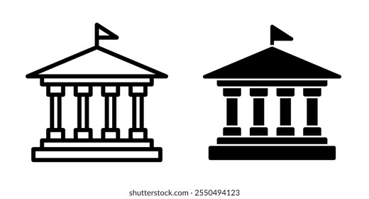 University icon illustration vector design template