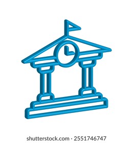 University icon illustration vector design template