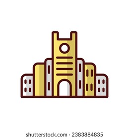 University icon isolate white background vector stock illustration