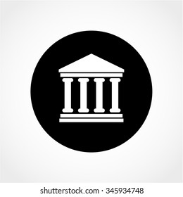 University Icon Isolated on White Background