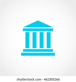University Icon Isolated on White Background