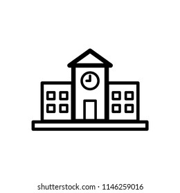 University icon library sign symbol.