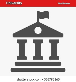 University Icon. Professional, pixel perfect icons optimized for both large and small resolutions. EPS 8 format.