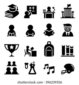 University  icon set