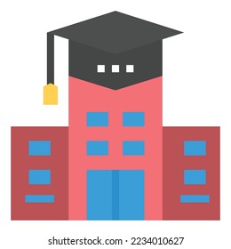 UNIVERSITY ICON SYMBOL VECTOR .
