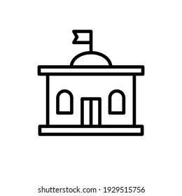 University icon vector illustration logo template for many purpose. Isolated on white background.
