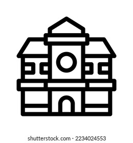 University icon vector illustration logo template isolated on white background
