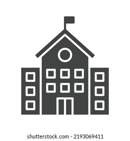 Imagen vectorial de icono universitario. También se puede usar para Fitness físico. Adecuado para aplicaciones móviles, aplicaciones web y medios impresos.