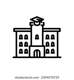 university icon vector in line style