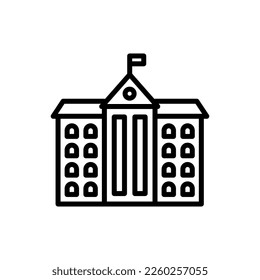 University icon in vector. Logotype
