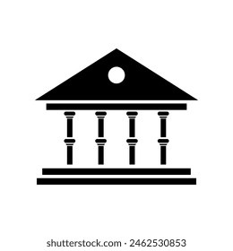 Icono de la universidad Vector, simple ilustración plana de estilo de moda para el Web y el App sobre fondo blanco..eps