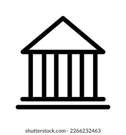 University Icon Vector Symbol Design Illustration