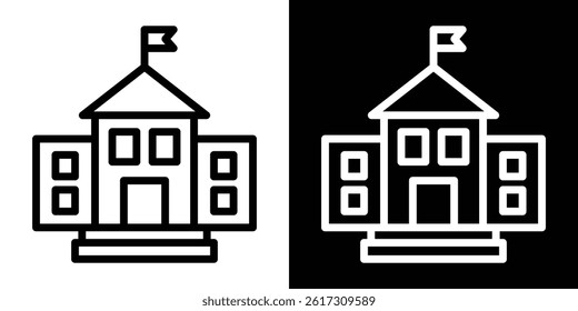 University icon vector for web and mobile app. Symbol isolated.