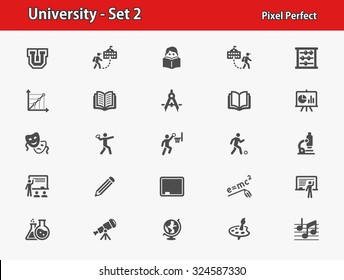 University Icons  Professional  pixel perfect icons optimized for both large   small resolutions  EPS 8 format 
