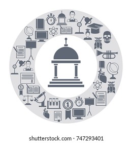 University icons set