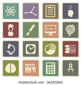 University label icons for web