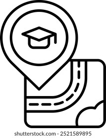 University Line vector Icon Design