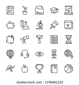 University Line Vector Icons 